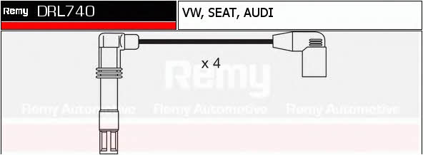 Remy DRL740 Дроти високовольтні, комплект DRL740: Купити в Україні - Добра ціна на EXIST.UA!