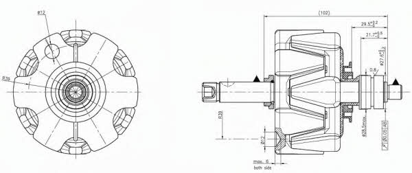 Remy 19025406 Ротор генератора 19025406: Купити в Україні - Добра ціна на EXIST.UA!