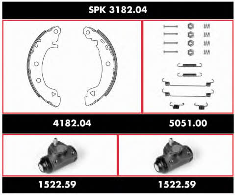 SPK318204 Road house Колодки тормозные барабанные, комплект
