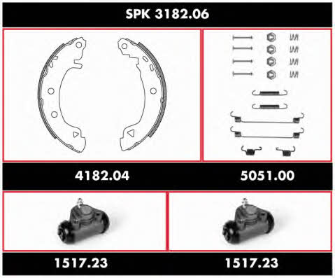 SPK318206 Road house Колодки тормозные барабанные, комплект