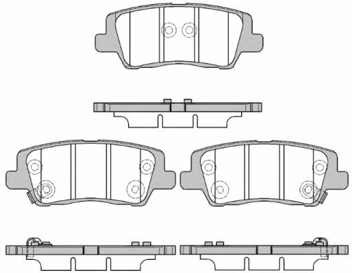 2156405 Road house Тормозные колодки дисковые, комплект