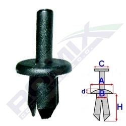 Клипсы Romix B25678