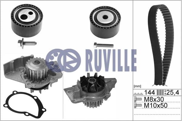 55971721 Ruville Ремінь ГРМ, комплект з водяним насосом