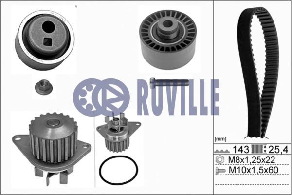 56602701 Ruville Ремень ГРМ, комплект с водяным насосом