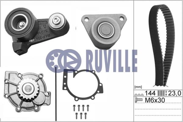 56512711 Ruville Ремінь ГРМ, комплект з водяним насосом