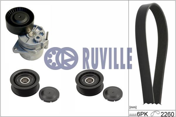 Ruville 5512380 Ремінь поліклиновий, комплект 5512380: Купити в Україні - Добра ціна на EXIST.UA!