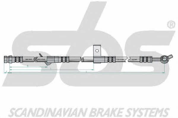 SBS 1330853510 Гальмівний шланг 1330853510: Приваблива ціна - Купити в Україні на EXIST.UA!