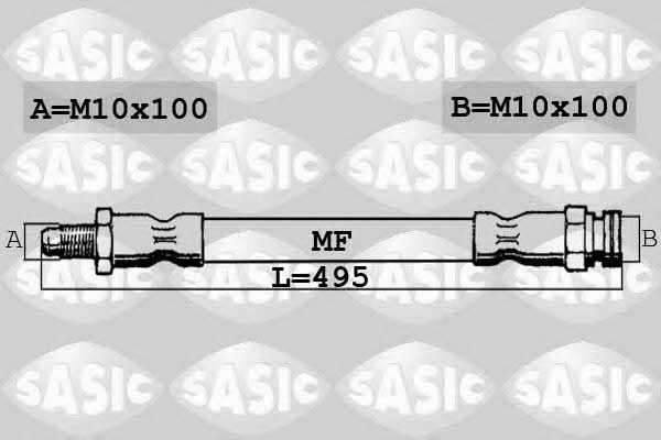 6600016 Sasic Тормозной шланг