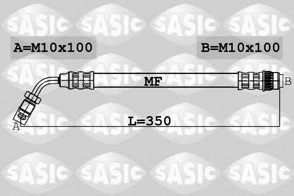 Тормозной шланг Renault Master (Рено Мастер): 6604019 Sasic Тормозной шланг