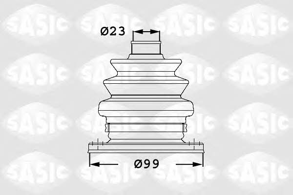 Sasic 1906042 Пильник приводного валу внутрішній, комплект 1906042: Купити в Україні - Добра ціна на EXIST.UA!