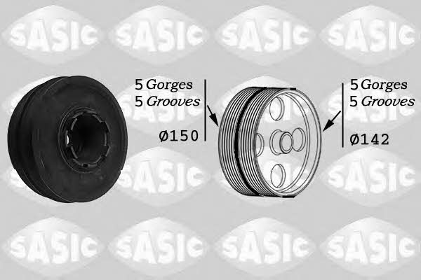 Sasic 9001810 Шків колінчатого валу 9001810: Купити в Україні - Добра ціна на EXIST.UA!