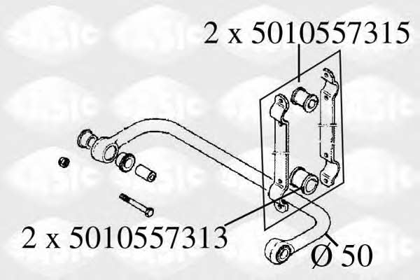 Sasic T251019 Комплект монтажний стійки стабілізатора T251019: Купити в Україні - Добра ціна на EXIST.UA!