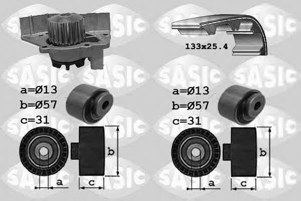 3900030 Sasic Ремень ГРМ, комплект с водяным насосом