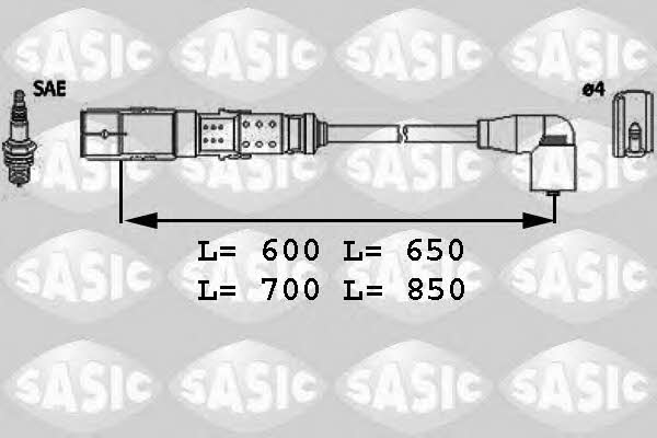 Sasic 9286041 Дроти високовольтні, комплект 9286041: Купити в Україні - Добра ціна на EXIST.UA!