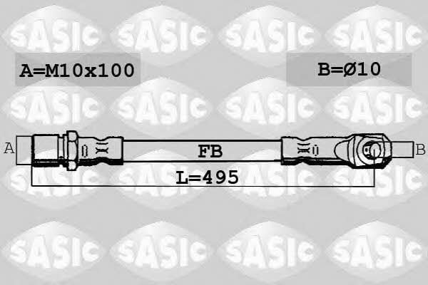 Sasic SBH6350 Гальмівний шланг SBH6350: Купити в Україні - Добра ціна на EXIST.UA!