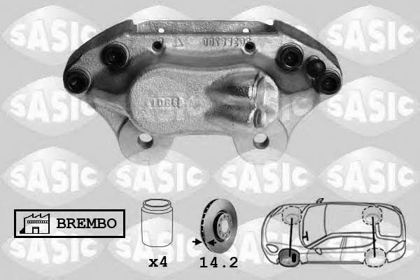 SCA6070 Sasic Тормозной суппорт передний левый