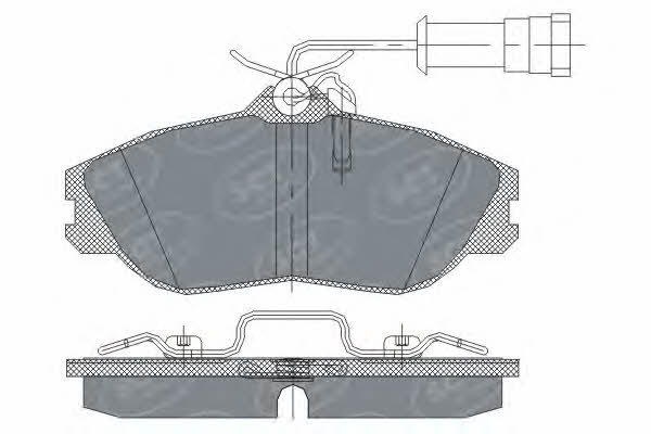 SP234PR SCT Тормозные колодки дисковые, комплект