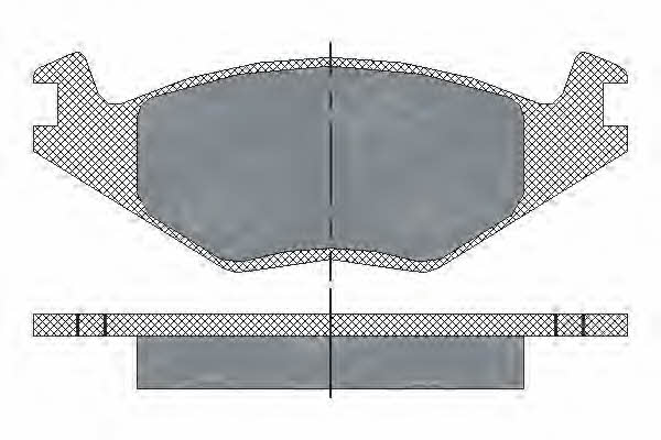 SP116PR SCT Тормозные колодки дисковые, комплект