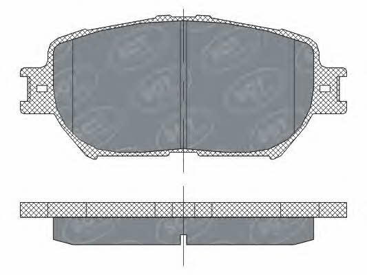 SP275PR SCT Тормозные колодки дисковые, комплект