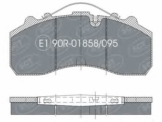 SCT SP 305 PR Гальмівні колодки, комплект SP305PR: Купити в Україні - Добра ціна на EXIST.UA!