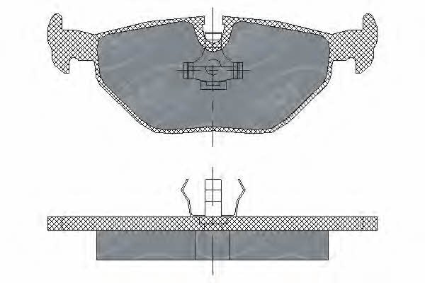 SP184PR SCT Тормозные колодки дисковые, комплект