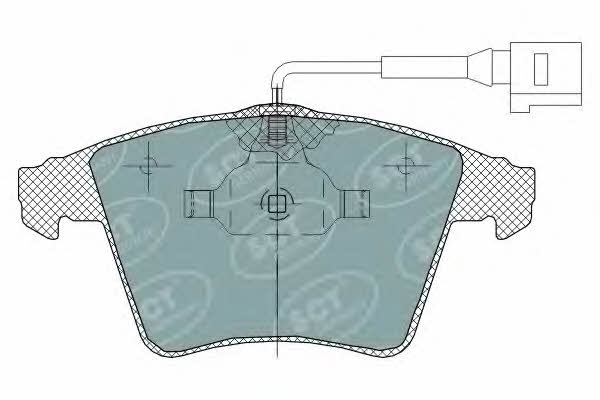 SP311PR SCT Тормозные колодки дисковые, комплект