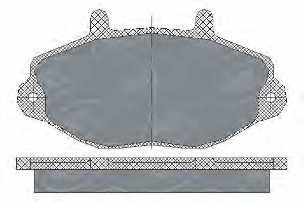 SP223PR SCT Тормозные колодки дисковые, комплект