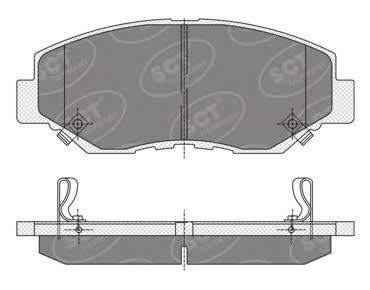 SP354PR SCT Тормозные колодки дисковые, комплект