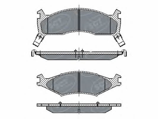 SP267PR SCT Тормозные колодки дисковые, комплект