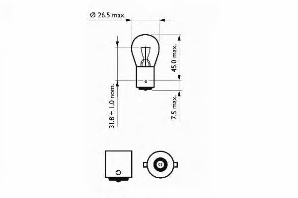 SCT 202075 Лампа розжарювання P21W 12V 21W 202075: Купити в Україні - Добра ціна на EXIST.UA!