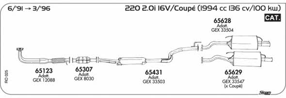 Sigam RO025 Система випуску відпрацьованих газів RO025: Купити в Україні - Добра ціна на EXIST.UA!