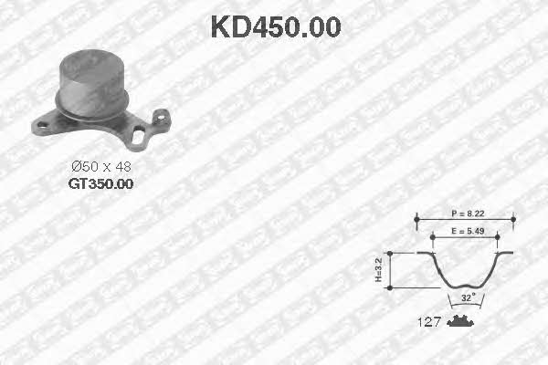 SNR KD45000 Комплект зубчастих ременів KD45000: Купити в Україні - Добра ціна на EXIST.UA!