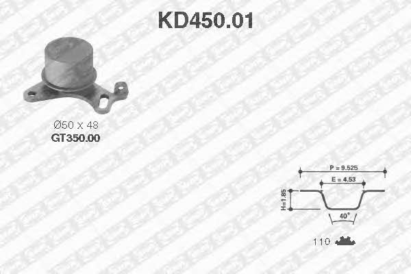 SNR KD45001 Комплект зубчастих ременів KD45001: Купити в Україні - Добра ціна на EXIST.UA!