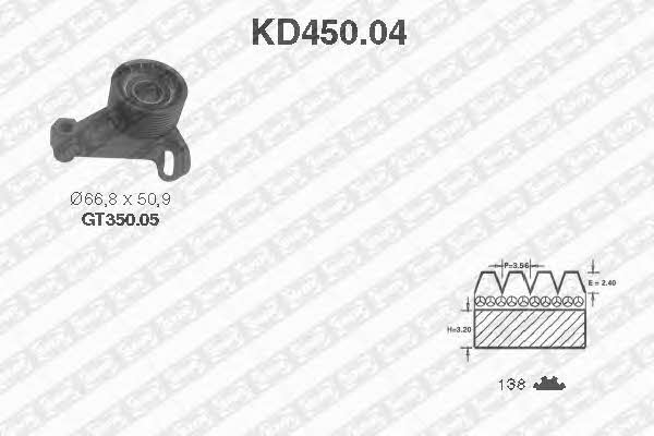 SNR KD450.04 Комплект зубчастих ременів KD45004: Приваблива ціна - Купити в Україні на EXIST.UA!