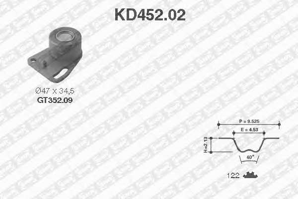 SNR KD452.02 Комплект зубчастих ременів KD45202: Купити в Україні - Добра ціна на EXIST.UA!