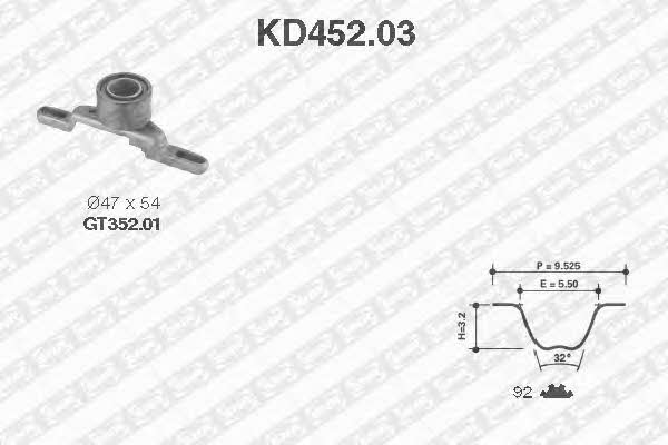 SNR KD452.03 Комплект зубчастих ременів KD45203: Купити в Україні - Добра ціна на EXIST.UA!