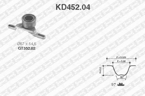 SNR KD45204 Комплект зубчастих ременів KD45204: Купити в Україні - Добра ціна на EXIST.UA!