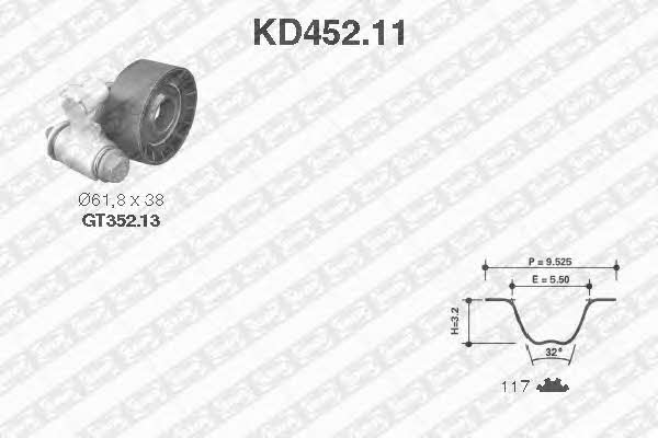 SNR KD45211 Комплект зубчастих ременів KD45211: Купити в Україні - Добра ціна на EXIST.UA!