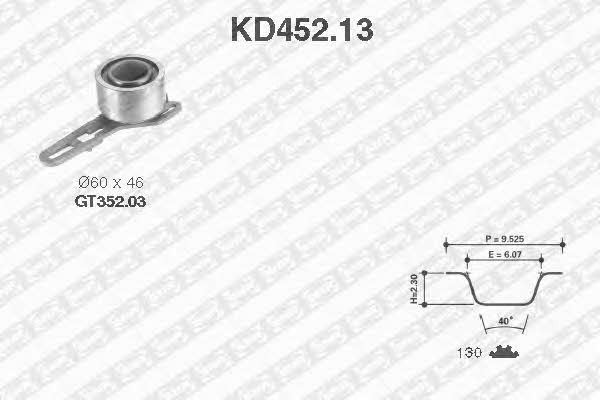 SNR KD452.13 Комплект зубчастих ременів KD45213: Приваблива ціна - Купити в Україні на EXIST.UA!