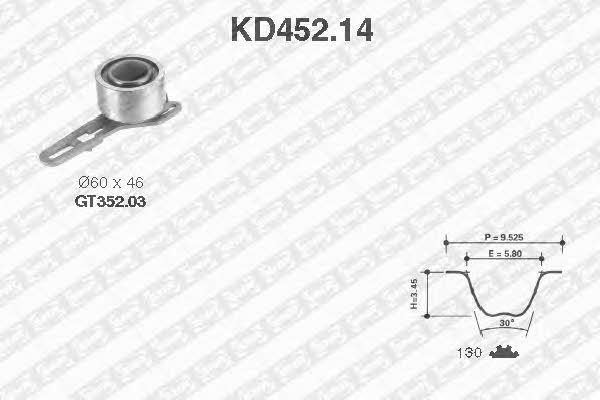 SNR KD45214 Комплект зубчастих ременів KD45214: Купити в Україні - Добра ціна на EXIST.UA!
