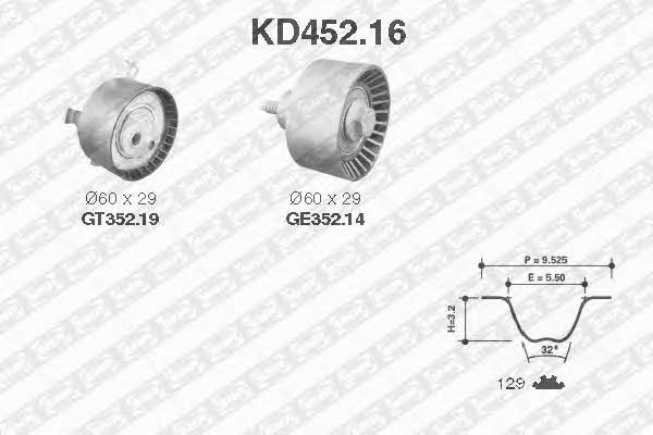 SNR KD45216 Комплект зубчастих ременів KD45216: Приваблива ціна - Купити в Україні на EXIST.UA!