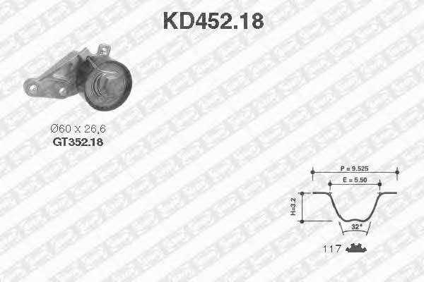 SNR KD45218 Комплект зубчастих ременів KD45218: Купити в Україні - Добра ціна на EXIST.UA!