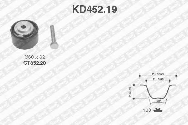 SNR KD452.19 Комплект зубчастих ременів KD45219: Купити в Україні - Добра ціна на EXIST.UA!