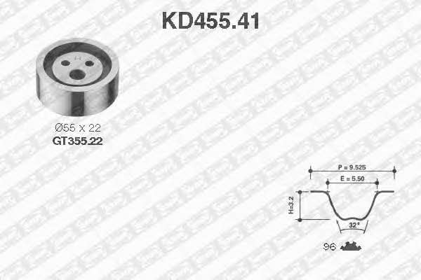 SNR KD45541 Комплект зубчастих ременів KD45541: Приваблива ціна - Купити в Україні на EXIST.UA!
