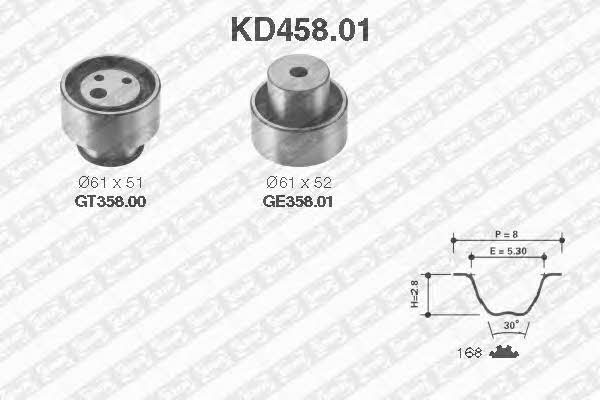 SNR KD45801 Комплект зубчастих ременів KD45801: Купити в Україні - Добра ціна на EXIST.UA!