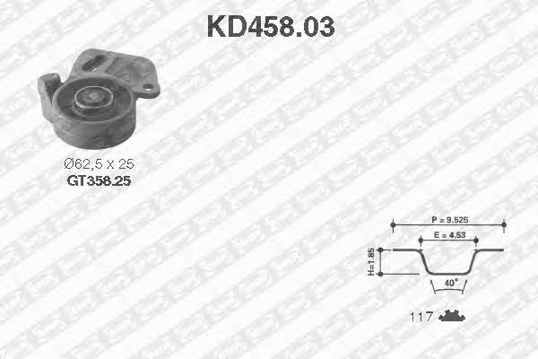 SNR KD458.03 Комплект зубчастих ременів KD45803: Купити в Україні - Добра ціна на EXIST.UA!