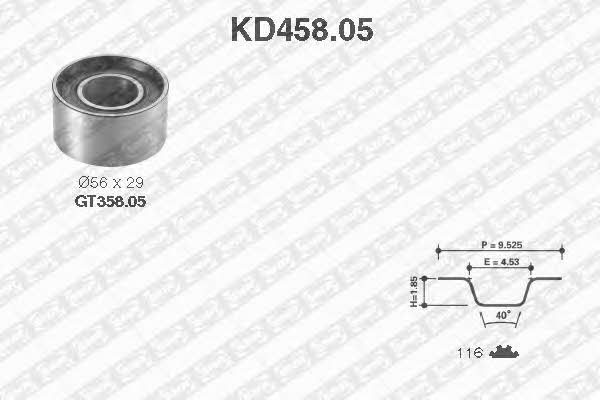 SNR KD45805 Комплект зубчастих ременів KD45805: Купити в Україні - Добра ціна на EXIST.UA!
