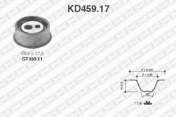 SNR KD459.17 Комплект зубчастих ременів KD45917: Купити в Україні - Добра ціна на EXIST.UA!