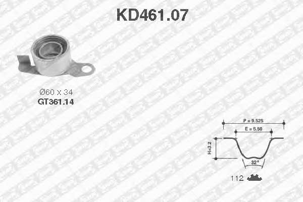 SNR KD46107 Комплект зубчастих ременів KD46107: Купити в Україні - Добра ціна на EXIST.UA!