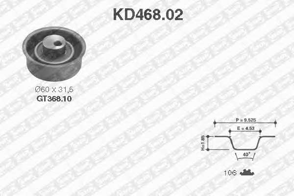 SNR KD468.02 Комплект зубчастих ременів KD46802: Купити в Україні - Добра ціна на EXIST.UA!